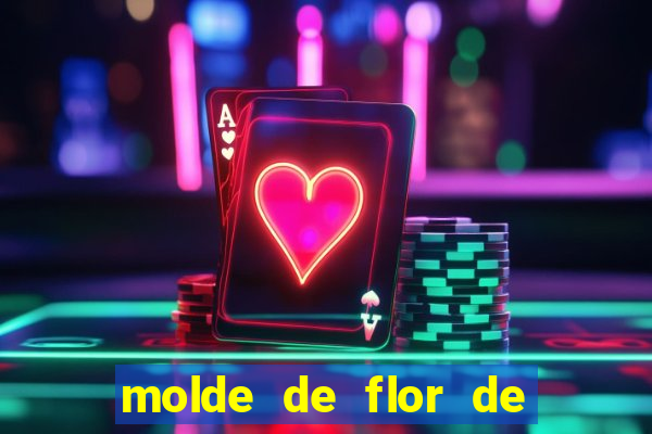 molde de flor de eva grande para imprimir